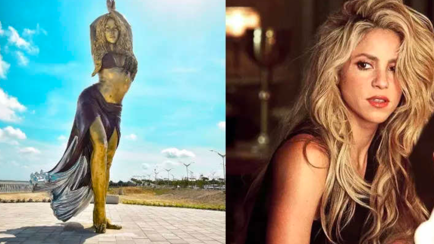 Shakira honoured with 21-foot bronze statue in colombia