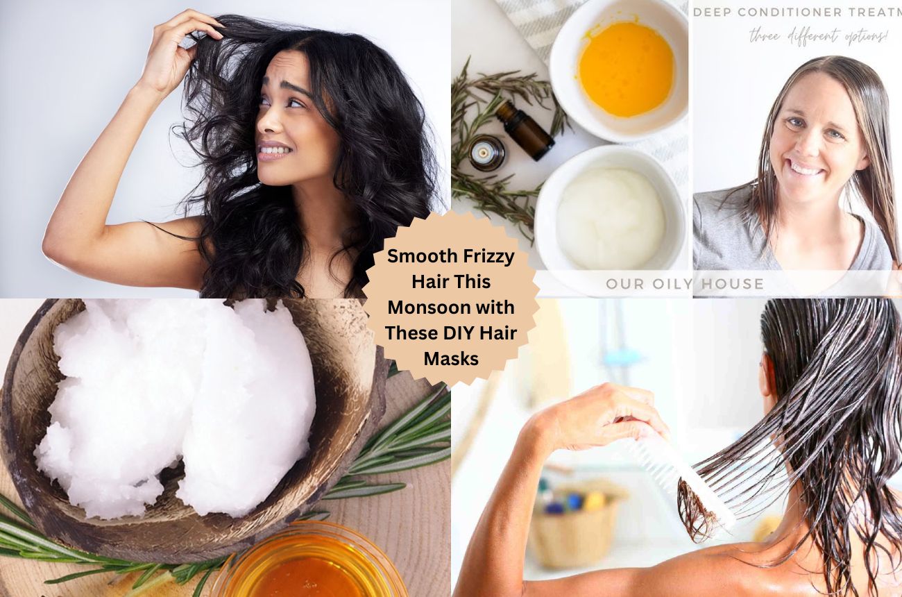 Smooth Frizzy Hair This Monsoon with These DIY Hair Masks